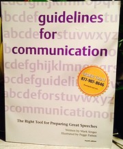 Cover of: Guidelines for Communication: The Right Tool for Preparing Great Speeches