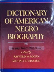 Cover of: Dictionary of American Negro Biography by 
