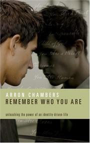 Cover of: Remember Who You Are by Arron Chambers