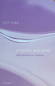 Cover of: Modality and tense by Kit Fine