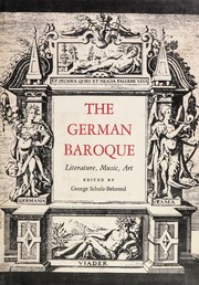 Cover of: The German baroque: literature, music, art.