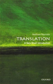 Cover of: Translation by Matthew Reynolds