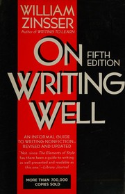 Cover of: On writing well by William Zinsser