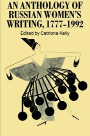 Cover of: An Anthology of Russian Women's Writing, 1777-1992 by Catriona Kelly