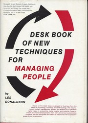 Cover of: Desk Book Of New Techniques For Managing People