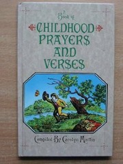 Cover of: A book of childhood prayers and verses