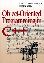 Cover of: Object-oriented programming in C++