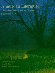 Cover of: American literature: the makers and the making: Volume I