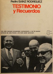 Cover of: Testimonio y recuerdos by Pedro Sainz Rodríguez