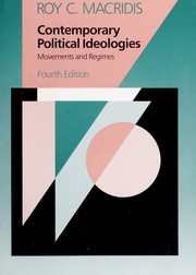 Cover of: Contemporary political ideologies: movements and regimes