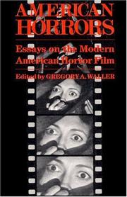 Cover of: American Horrors by Gregory A. Waller