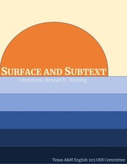 Cover of: Surface and Subtext: Literature, Research, Writing
