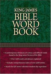 Cover of: King James Bible word book