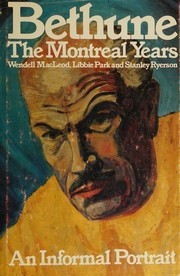 Cover of: Bethume: the Montréal years