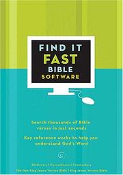 Cover of: Find it Fast in the Bible CD-ROM