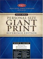 Cover of: Holy Bible Personal Size Giant Print Reference Edition | 