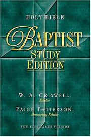 Cover of: Holy Bible - Baptist Study Edition Celebrate Your Heritage by 