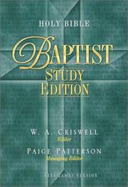 Cover of: Holy Bible - Baptist Study Edition by 