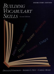 Cover of: Building Vocabulary Skills by Carole Mohr, Donald J. Goodman