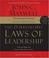 Cover of: The 21 Irrefutable Laws of Leadership