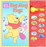 Cover of: Disney's Winnie the Pooh sing-along songs by cover, title page, and song keys illustrated by Darrell Baker.