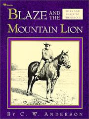 Cover of: Blaze and the Mountain Lion by C. W. Anderson