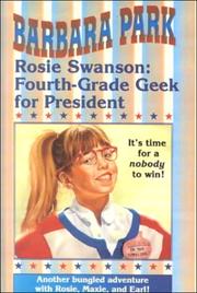 Cover of: Rosie Swanson by Barbara Park