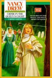 Cover of: Crime in the Queen's Court #112 (Nancy Drew) by Carolyn Keene