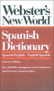 Cover of: Webster's New World Spanish Dictionary by 