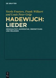 Cover of: Hadewijch : Lieder by Veerle Fraeters, Frank Willaert, Louis Peter Grijp, Rita Schlusemann