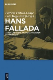 Cover of: Hans Fallada by Patricia Fritsch-Lange