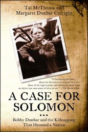 Cover of: A Case For Solomon by Tal McThenia