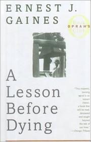 Cover of: A Lesson Before Dying by Ernest J. Gaines