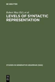 Cover of: Levels of Syntactic Representation