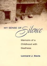 My sense of silence by Lennard J. Davis