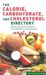 Cover of: Calorie Carbohydrate Cholesterol Directory by 