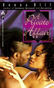 Cover of: A Private Affair (Arabesque) by Donna Hill