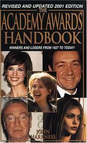 Cover of: The Academy Awards Handbook: 2001 (Academy Awards Handbook)