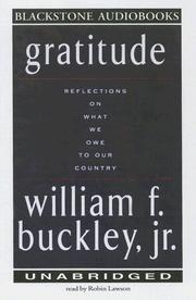 Cover of: Gratitude by William F. Buckley