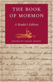 Cover of: The Book of Mormon: a reader's edition