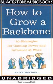 Cover of: How to Grow a Backbone | Susan Marshall