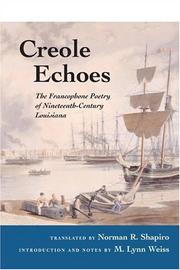 Cover of: Creole Echoes by Norman R. Shapiro, Norman R. Shapiro