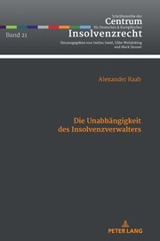 Cover of: Die Unabhaengigkeit des Insolvenzverwalters