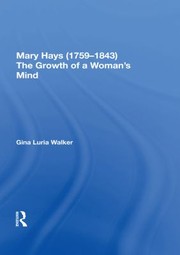 Cover of: Mary Hays: The Growth of a Woman's Mind