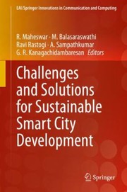 Cover of: Challenges and Solutions for Sustainable Smart City Development