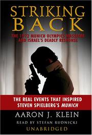 Cover of: Striking Back by Aaron J. Klein