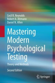 Cover of: Mastering Modern Psychological Testing by Cecil R. Reynolds, Robert A. Altmann, Daniel N. Allen