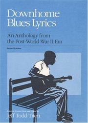 Cover of: Downhome Blues Lyrics by Jeff Todd Titon