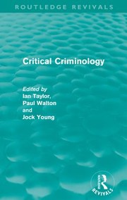 Cover of: Critical Criminology (Routledge Revivals)