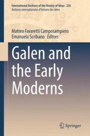 Cover of: Galen and the Early ModernsHam